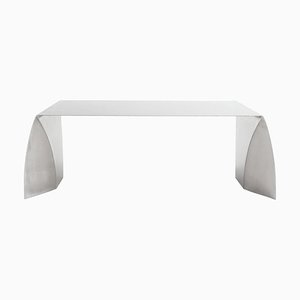 Rationalist Kate Stainless Steel Coffee Table by Adolfo Abejon