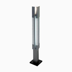 Kleine Mid-Century Modern Aluminium Signal Column Stehlampe von Serge Mouille