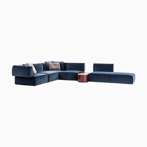 Bowy Modular Sofa with Low Table, Foam and Fabric by Patricia Urquiola for Cassina