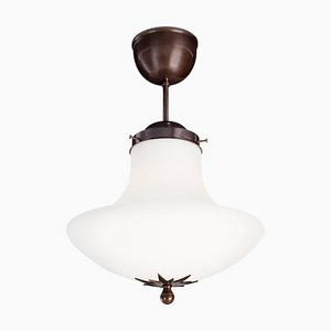 Stoby Oxide D30 Opal Glass Ceiling Lamp from Konsthantverk