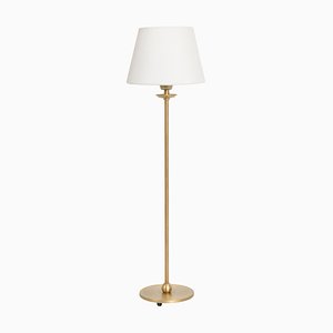 Uno Medium Raw Brass Table Lamp from Konsthantverk