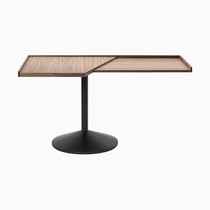 Modell 840 Stadera Tisch aus Holz & Stahl von Franco Albini für Cassina