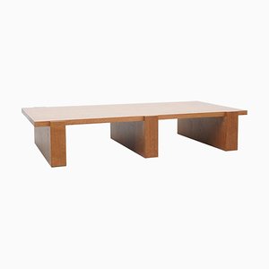 Tavolo basso in legno di quercia massiccio di Le Corbusier per Dada Est.