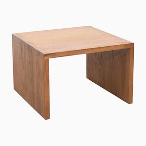 Tavolo basso in legno di quercia massiccio di Le Corbusier per Dada Est.