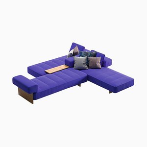 Sail Out Outdoor Sofa in Metal, Teak & Water-Repellent Fabric by Rodolfo Dordoni for Cassina