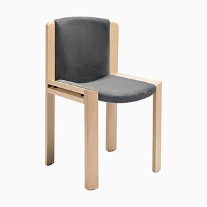 Model 300 Wood Chair with Kvadrat Fabric by Joe Colombo