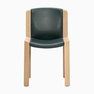 Chair 300 aus Holz und Sørensen Leder von Joe Colombo