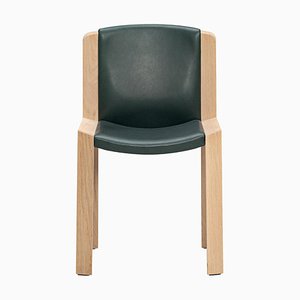 Chair 300 in Wood and Sørensen Leather by Joe Colombo