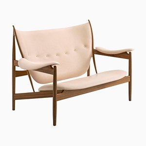 Chieftain Sofa Couch in Wood and Leather by Finn Juhl