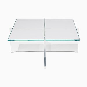 Niedriger Crossplex Tisch aus Polycarbonat und Glas von Bodil Kjær