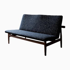Japan Series 2-Seat Sofa in Wood and Fabric by Finn Juhl