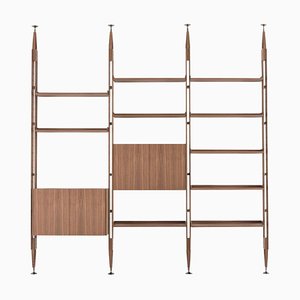 Libreria modulare Infinito in legno di Franco Albini per Cassina