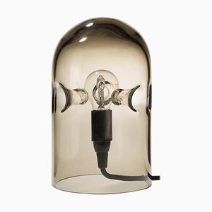 Lampe de Bureau Tripode en Verre Fumé par Gijs Bakker