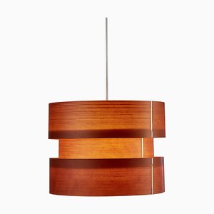 Petite Lampe à Suspension Cister en Bois par José Antonio Coderch