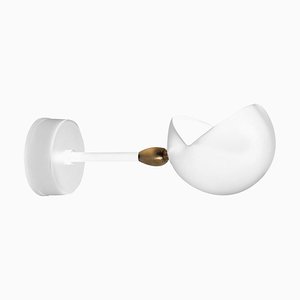 White Eye Sconce Wall Lamp by Serge Mouille