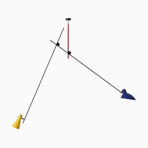 Fifty Mondrian Colors Suspension Lamp by Victorian Viganò for Astep