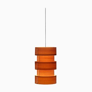 Coderch Column Cister Wood Hanging Lamp by José Antonio Coderch