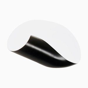 Lámpara de pared Conche negra de Serge Mouille