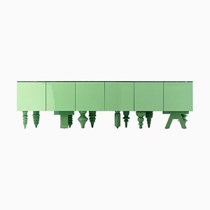 Jaime Hayon Green Multileg Cabinet "Showtime" Marble / MDF / Wood by BD