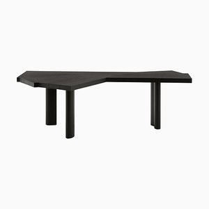 Ventaglio Wood Stained Black Table by Charlotte Perriand for Cassina