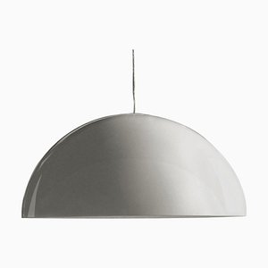 Suspension Lamp Sonora 493 Painted White by Vico Magistretti for Oluce
