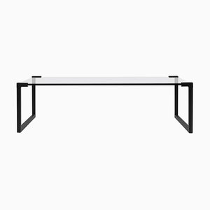 Coffee Table Pioneer T53 Charcoal / Black Edge by Peter Ghyczy