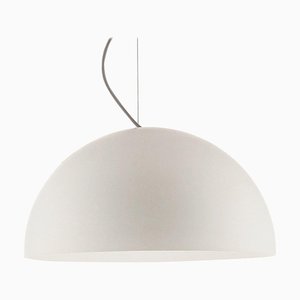Suspension Lamps Sonora Medium White Opaline Glass by Vico Magistretti for Oluce