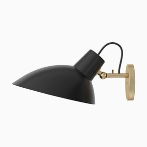Vv Fifty Black and Brass Wall by Victorian Viganò for Astep