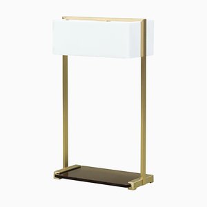 Table Lamp Urban Tom Mw10 Brass Matt / Tinted Bronze Glass by Peter Ghyczy