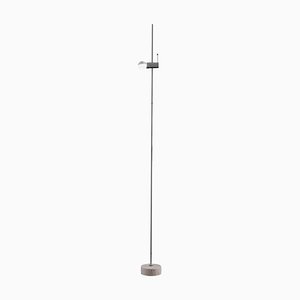 Marble and Metal Floor Lamp by Tito Agnoli for Oluce