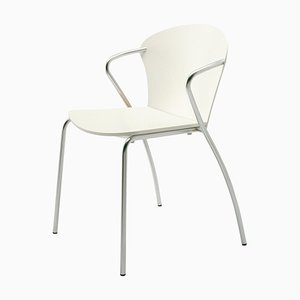 Eo 5400 White Stackable Bessi Chair by Erla Sólveig Óskarsdóttir for One Collection