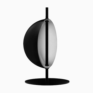 Black Table Lamp Superluna by Victor Vaisilev for Oluce