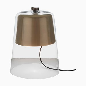 Table Lamp Semplice Satin Gold Glaze by Sam Hecht for Oluce