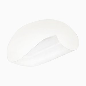 Weiße Conche Wandlampe von Serge Mouille