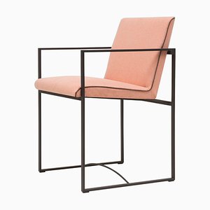 Armchair Urban Maia S06+ Ristretto / Pale Orange Fabric by Peter Ghyczy
