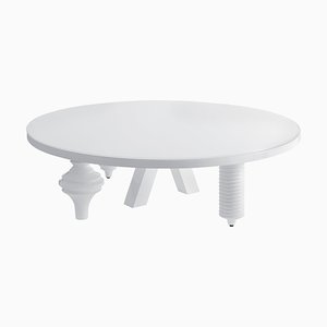Jaime Hayon White Rounded Multileg White Low Table by BD Barcelona