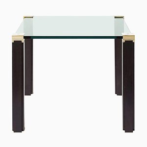 Table Pioneer T66 Aluminium / Oak / Glass by Peter Ghyczy