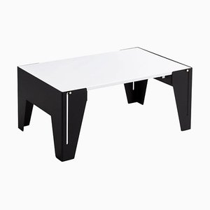 Falcon Black and White Side Table by Adolfo Abejon
