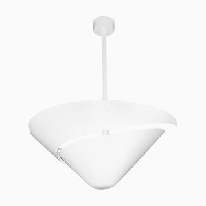 White Small Snail Ceiling Wall Lamp by Serge Mouille