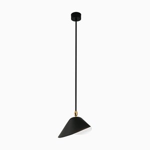 Lámpara de techo Bibliothèque en negro de Serge Mouille