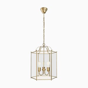Glimminge Large 3 Arms Brass Ceiling Lamp from Konsthantverk