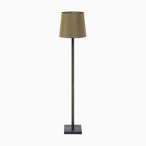 Floor Lamp Urban Mw08 Brass Patinated / Stone / Silk Bronze by Peter Ghyczy