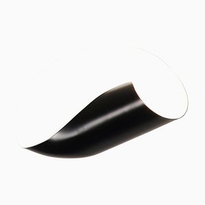 Schwarze Conche Wandlampe von Serge Mouille