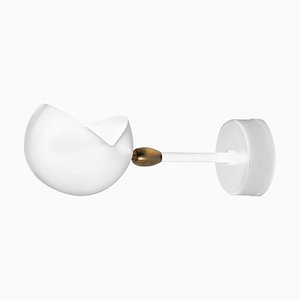 White Eye Sconce Wall Lamp by Serge Mouille