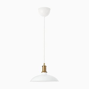 Kleine weiße Kavaljer Deckenlampe von Sabina Grubbeson für Konsthantverk