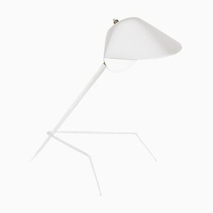 Weiße Dreibein Lampe von Serge Mouille