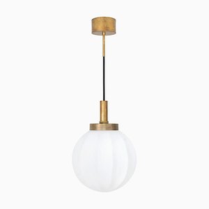 Klyfta Medium Raw Brass Ceiling Lamp by Johan Carpner for Konsthantverk