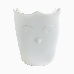 Ainu Collection Contemporary Vase in White Ceramic by Soshiro, 2020