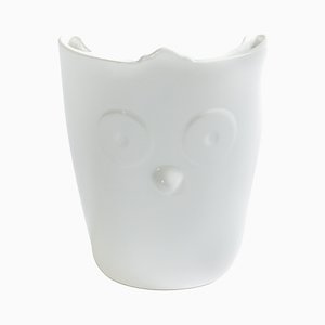 Jarrón Ainu Collection Contemporary de cerámica blanca de Soshiro, 2020