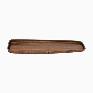 Pok Collection Wooden Serving Tray of Decorative Walnut Wood by SoShiro, 2019